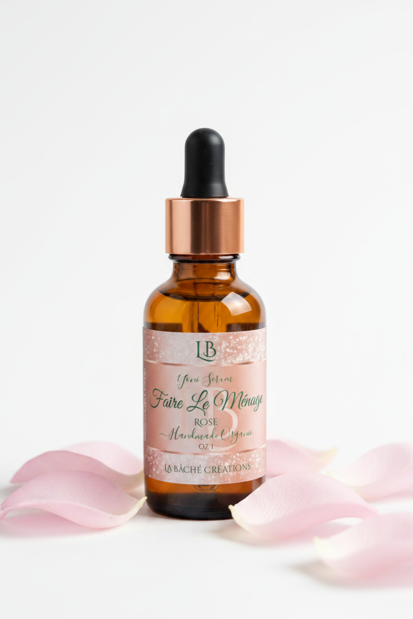Faire Le Ménage Rose Yoni Serum — White Background
